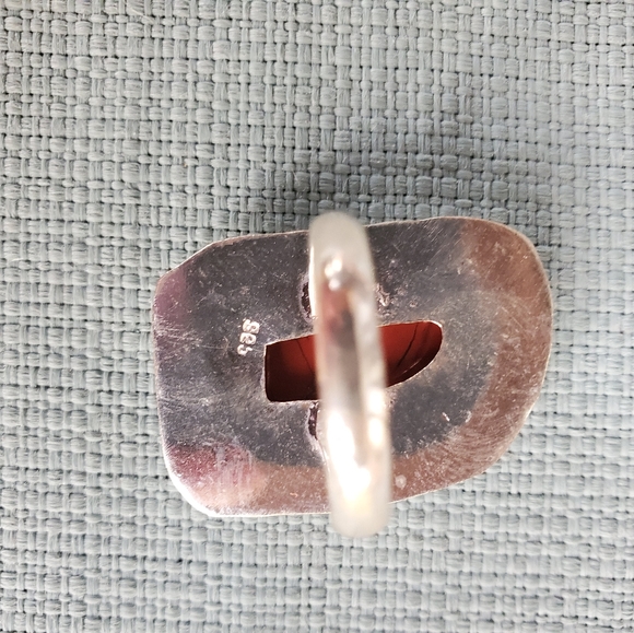 New Healing Red Jasper 925 Silver Ring. - Picture 7 of 9